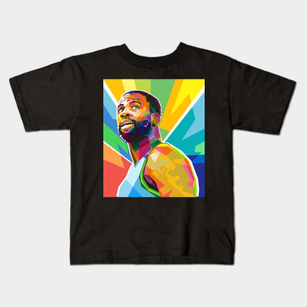 DRAYMOND GREEN POP ART Kids T-Shirt by Vector Baturaja